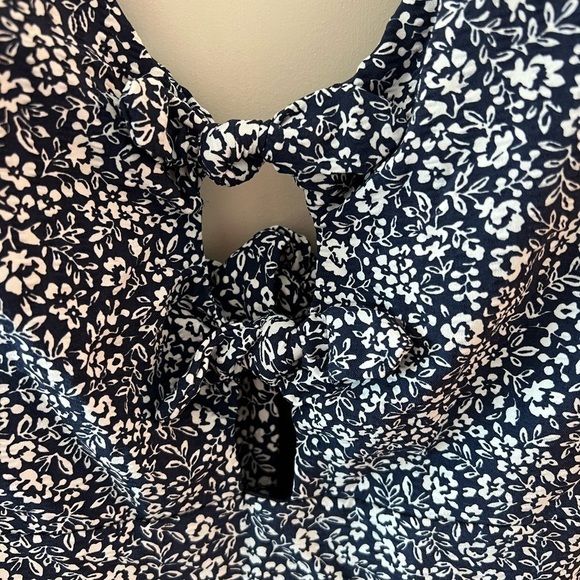 Polo Ralph Lauren NWT Navy Blue Floral Double Front Tie One Piece Bathing Suit - Picture 8 of 16